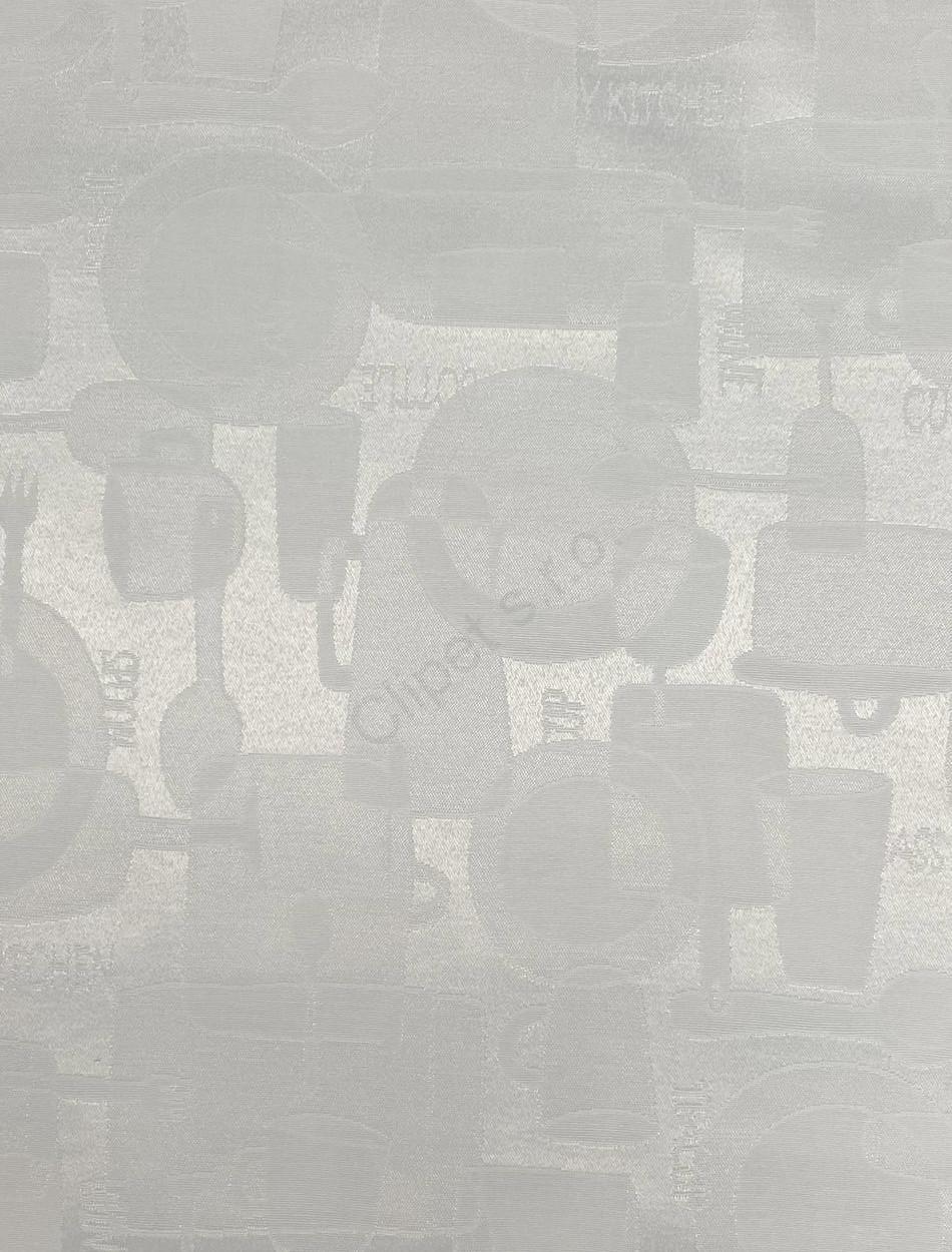 Jacquard Fabrics Livorno C/01White